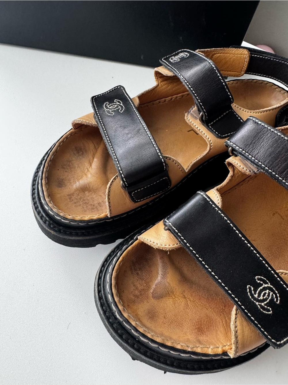 Chanel Velcro Sandals - Picture 3 of 8